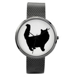 Shadow Cats - 30 Meters Waterproof Quartz Fashion Watch With Casual Stainless Steel Band