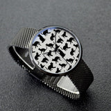 Shadow Cats - 30 Meters Waterproof Quartz Fashion Watch With Casual Stainless Steel Band