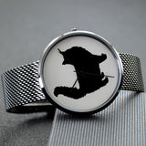 Shadow Cats - 30 Meters Waterproof Quartz Fashion Watch With Casual Stainless Steel Band
