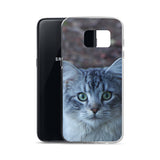 The Watchful Cat Samsung Phone Case - suitable for Samsung Galaxy  S7, S7 Edge, S8 and S8+