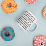 The Name of The Cat - White Mug - A great gift for the cat lover and linguist alike