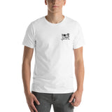Home is where the cat is embroidered - Short-Sleeve Unisex T-Shirt