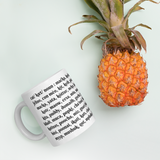The Name of The Cat - White Mug - A great gift for the cat lover and linguist alike