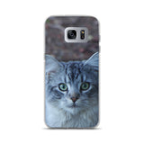 The Watchful Cat Samsung Phone Case - suitable for Samsung Galaxy  S7, S7 Edge, S8 and S8+