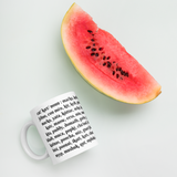 The Name of The Cat - White Mug - A great gift for the cat lover and linguist alike