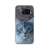 The Watchful Cat Samsung Phone Case - suitable for Samsung Galaxy  S7, S7 Edge, S8 and S8+
