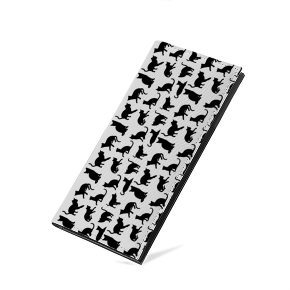 PU Leather Multi-Card Long Bifold Wallet