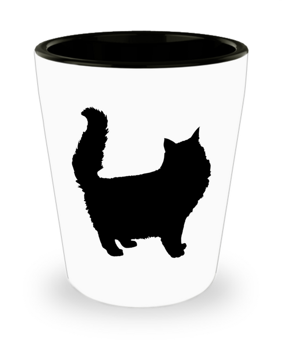 Shadow cat - Fluffy - shot glass