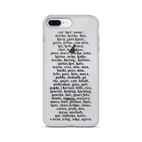 The Name of The Cat - iPhone Case