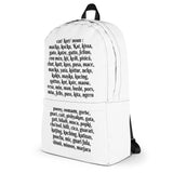 The Name of The Cat - Backpack