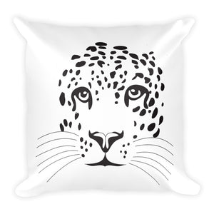 Leopard Face - Cushion with insert