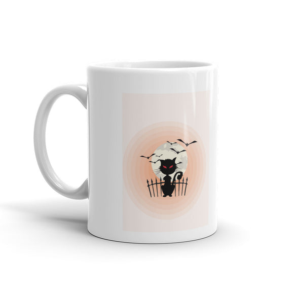 Halloween Kitty - White Mug