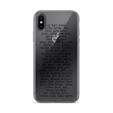 The Name of The Cat - iPhone Case