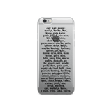 The Name of The Cat - iPhone Case