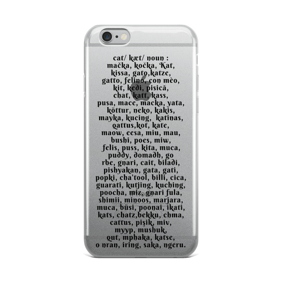 The Name of The Cat - iPhone Case
