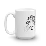 Leopard Face - White Mug
