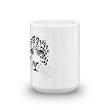 Leopard Face - White Mug